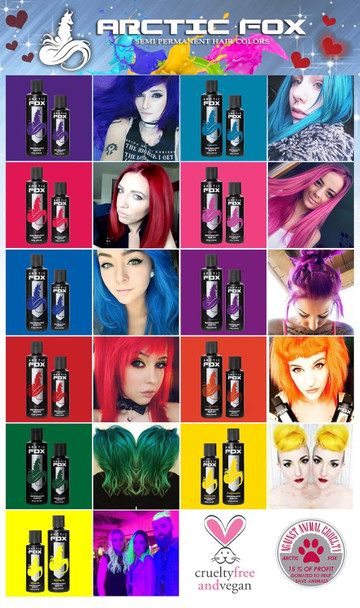 Arctic Fox Vegan And Cruelty- Semi-Permanent Hair Color Dye (4 Fl Oz Poison)