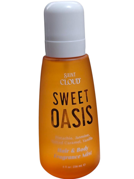 Saint Cloud Sweet Oasis Hair & Body Fragrance Mist With Notes Pistachio. Jasmine Salted Caramel Vanilla 8 Fl Oz / 236 Ml Unboxed