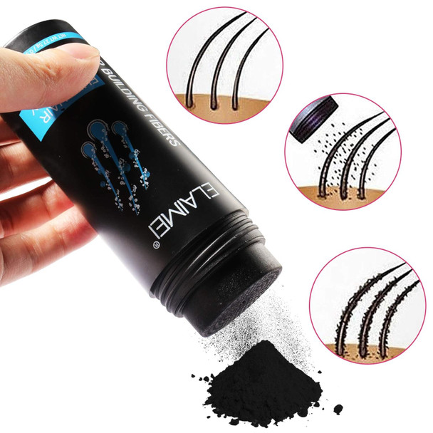 Hair Fibers For Thinning Hair Medium Brown Hair Building Fibers For Men Women With Hair Fiber Applicator Hair Building Fibers Refill Thicker Hair In 15 Seconds Conceals Hair Loss & Look Younger