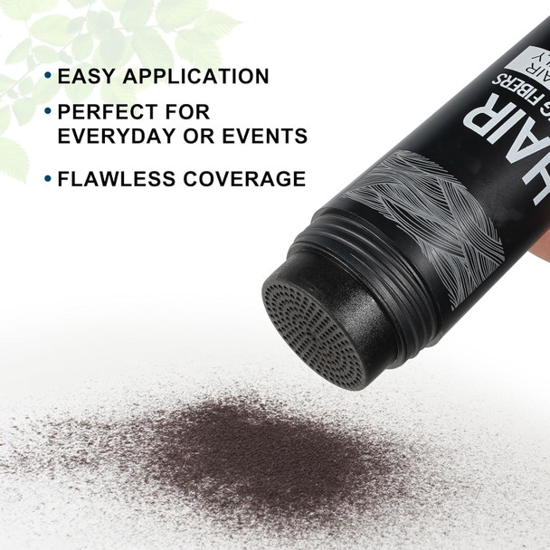 Hair Building Fibers For Thinning Hair With Spray Applicator Pump Nozzle - Natural & Undetectableinstantly Thicker Fuller Hair Conceals Hair Loss 30 Sec4 Shades For Men & Women27.5G (Black)