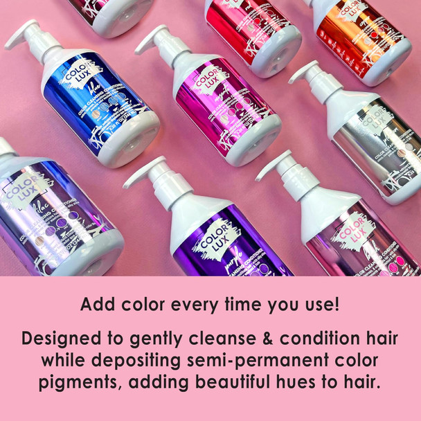 Color Cleansing Conditioner Rose Gold 3-In-1 Color Depositing Formula Vegan Sulfate- Paraben- 8.25 Oz