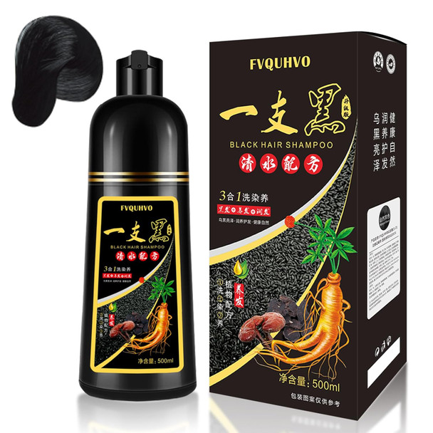 Black Hair Dye Shampoo 3 In 1 15 Minutes Gray Reducing 4 Weeks Lasting Colors Hair Shampoo Hair Dye For Women Hair Coloring Shampoo At Home 16.9 Fl Oz