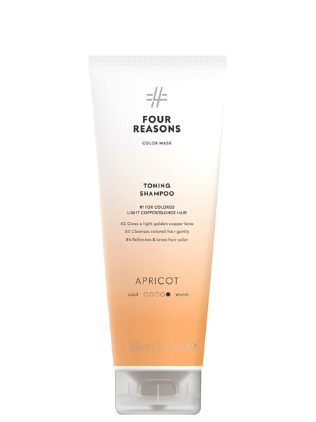 Four Reasons Color Mask Shampoo & Conditioner  For Blonde & Light Copper Hair Color Depositing Apricot Golden Copper Shampoo & Conditioner