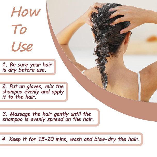 Dark Brown Hair Dye 16.9 Fl Oz Argan Oil Hair Shampoo 3 In 1 Dye Shampoo Easy To Use Semi-Permanent Hair Color Shampoo (Dark Brown)