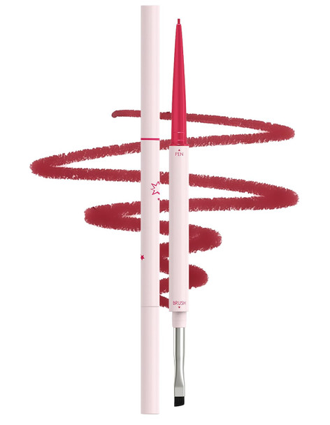 Erinde Burgundy Gel Eyeliner Pencil Waterproof Retractable Cream Eyeliner Eye Liner Makeup Long-Wearing Ultra-Smooth Smudge-Proof Vegan & Cruelty- 07 Burgundy