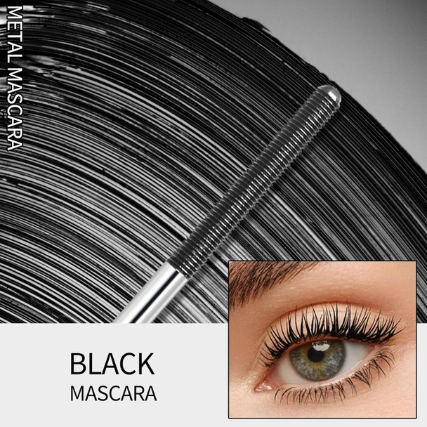 Erinde Black Washable Metal Mascara Waterproof Iron Wand Mascara Brushless Metal Wand Super Voluming Lash Extensions Long Lasting Smudge-Proof No Flaking Tint Erinde Black Washable Metal Mascara Waterproof Iron Wand Mascara Brushless Metal Wand Super Voluming Lash Extensions Long Lasting Smudge-Proof No Flaking Tint
