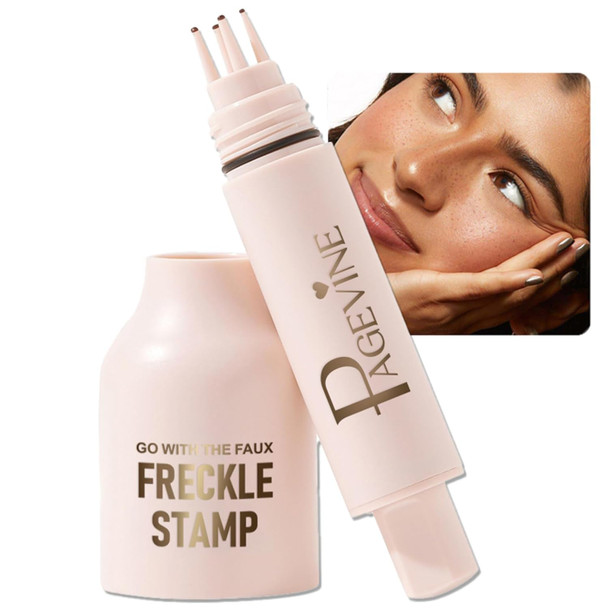 Faux Freckle Stamp Pen Waterproof Fake Freckles Stain Marker Pencil Tool For Natural And Lifelike Sunkissed Face Freckle Makeup Quick Dry & Long-Lasting Freckle Stamp (2# Medium)