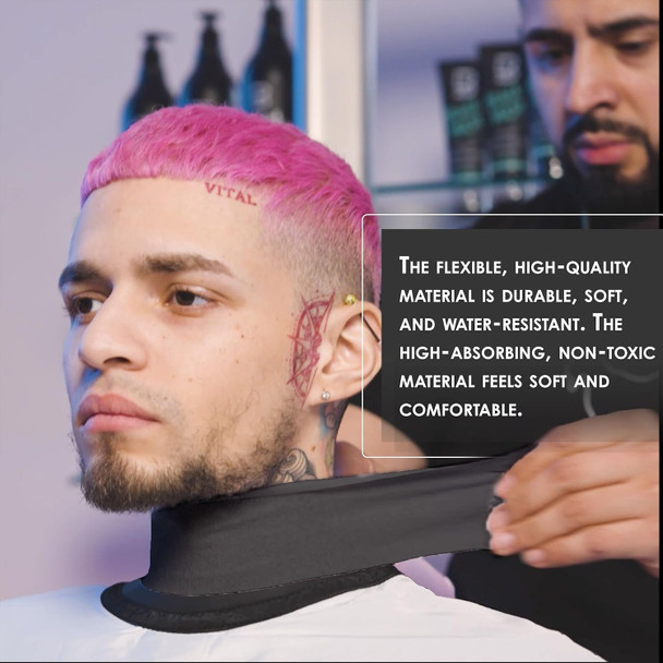 Level 3 Neck Paper - Disposable And Flexible Neck Strips - Barber And Hair Stylist Supplies - Water Resistant And Self-Adheres To Neck - Pre-Cut And Easy To Use - 5 Rolls (100Each)