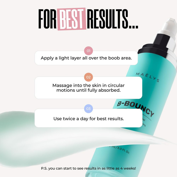 Maëlys B-Bouncy Bust Enhancing Gel - Enhancing Gel Plumps & Volumizes The Looks Of The Breasts - Contains Hyaluronic Acid