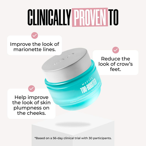 Maëlys Cosmetics Too-Boosted Clinically Proven Face Filling Cream - Plumping Filling Boosting Youthful Skin Visibly Plump Skin Face Sculpting Contouring