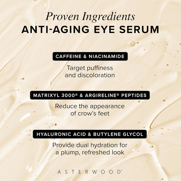 Asterwood Copper Peptides Serum 1 Oz + Hyaluronic Acid Eye Serum
