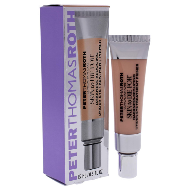 Peter Thomas Roth Skin To Die For Darkness-Reducing Under-Eye Treatment Primer, Helps Visibly Diminish The Look Of Darkness, Puffiness And Signs Of Aging, Universal Vanishing Tint For All Skin Tones