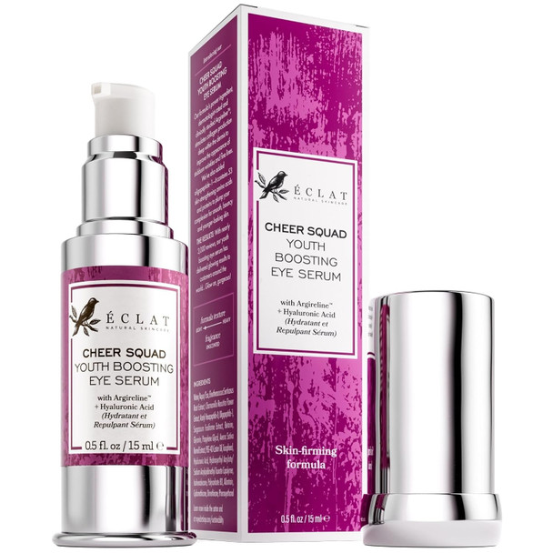 Eclat Skincare Eye Serum With Hyaluronic Acid - Hydrating Formula For Wrinkles Fine Lines Crow’S Feet & Eye Bags – Lightweight Serum For Dark Circles And Puffiness – Firming & Brightening 0.5 Fl Oz
