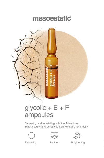 Mesoestetic Glycol E+F Ampoules (10X2 Ml) Reing Exfoliating Solution