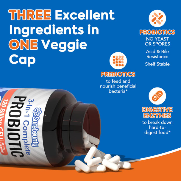 Surebounty Health Balance Complete Probiotics 30 veg capsules