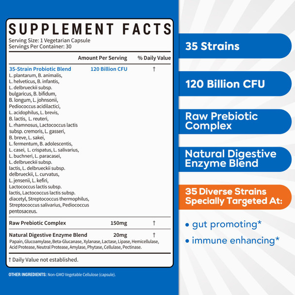 Surebounty Health Balance Complete Probiotics 30 veg capsules