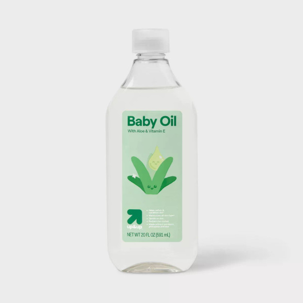 up&up Baby Oil - Aloe Vitamin E - 20oz