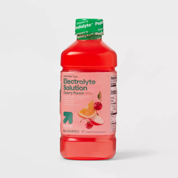 up&up Pediatric Electrolyte Drink - Cherry Punch - 33.8 fl oz