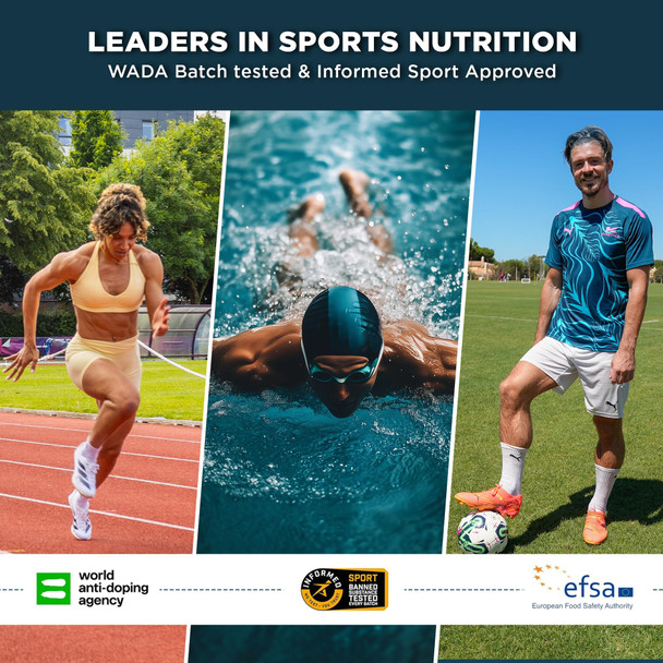 Kinetica Sports Collagen Powder - Berry Flavour | 350g | 5g FORTIGEL Bovine Collagen/Serve 320mg Vitamin C 5μg Vitamin D 100mg Hyaluronic Acid & 500mg Glucosamine Sulphate | Joint & Muscle Support