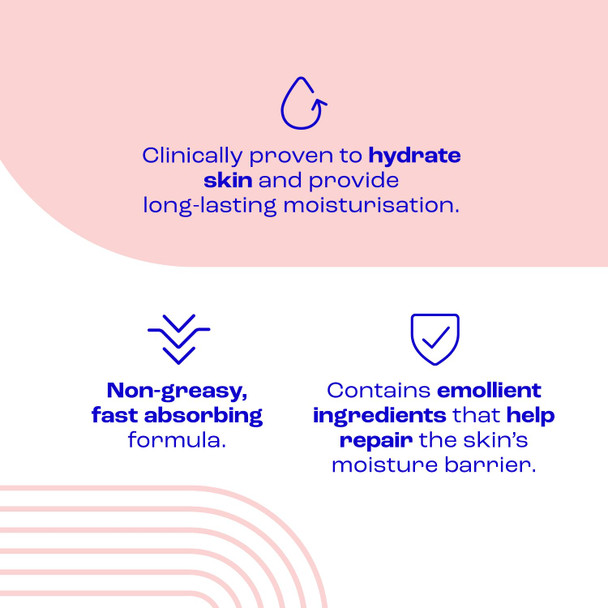 E45 Daily Lotion 400 ml for all Skin Types – Hydrating Non-Greasy Lightweight Moisturiser - Perfume-Free Long Lasting Body Face Hand Cream - Dermatologically Tested