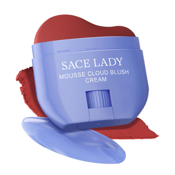 SACE LADY Creamy Blush Face Makeup No Drying Blusher Cosmetics Pigmented Smooths Nourishes for Lip Eye Cheek Beauty Make Up 0.31Oz (#03 0.31Oz)