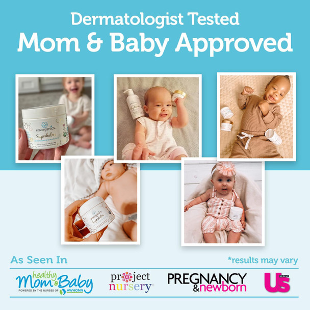 Era Organics Healing Ointment for Babies - USDA Certified Organic Natural Moisturizer Gentle on Sensitive Skin Prone To Baby Eczema Cradle Cap (Infant Seborrheic Dermatitis) Rashes Hives 4oz Era Organics Healing Ointment for Babies - USDA Certified Organic Natural Moisturizer Gentle on Sensitive Skin Prone To Baby Eczema Cradle Cap (Infant Seborrheic Dermatitis) Rashes Hives 4oz