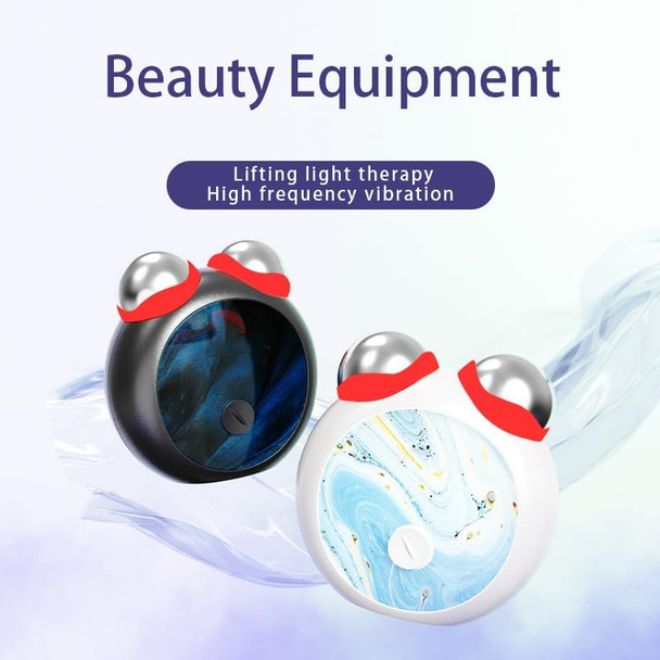 Dr.Hiumi 3-In-1 Skin Care Toolsmicrocurrent Facial Device Face Neck Lift Device Double Roller Facial Massager Promote Skin Care Absorption Light Lines (White)