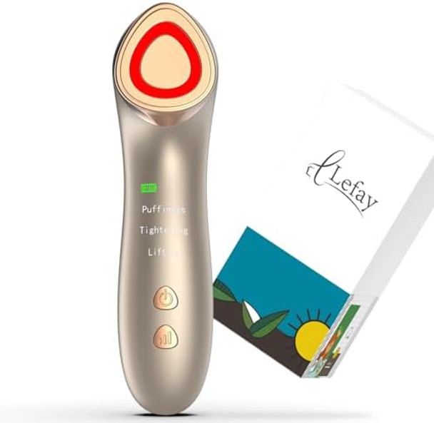 Lefayface Skin Tightening Machine - Radio Frequency Anti-Aging Device Microcurrent Face Massager Lifting Firming Toning Wrinkles Reduction De-Puffiness For Facial And Neck