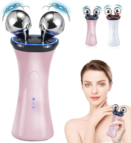 Yawpig Microcurrent Facial Device - Electric Face Lifting & Toning For Face & Neck For Mother & Companion - Handheld Skin Care Device (White)