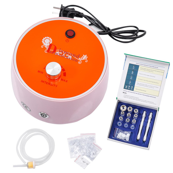 Diamond Microdermabrasion Machine Professional Beauty Facial Skin Care Equipment Microdermabrasion Device with Vacuum Spray for Salon Personal Home UseStrong Suction Power  65-68cmhg