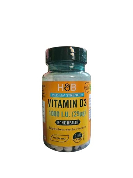 Holland & Barrett  Click to see full view Holland & Barrett Vitamin D3 1000 I.U 25ug 240 Tablets Holland & Barrett  Click to see full view Holland & Barrett Vitamin D3 1000 I.U 25ug 240 Tablets
