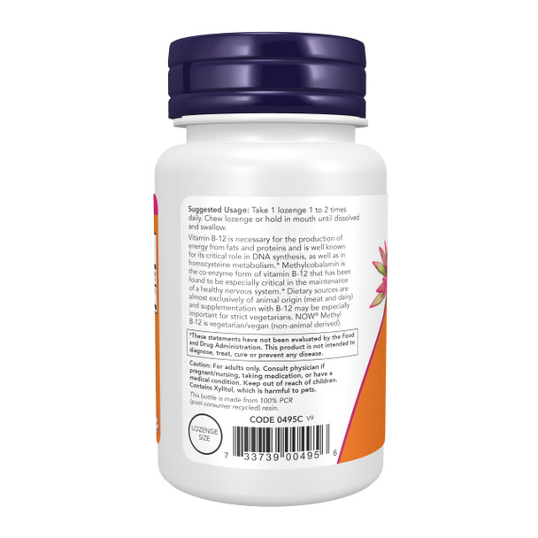 Now Foods Methyl B-12 Lozenges 1000mcg - 100 Lozenges