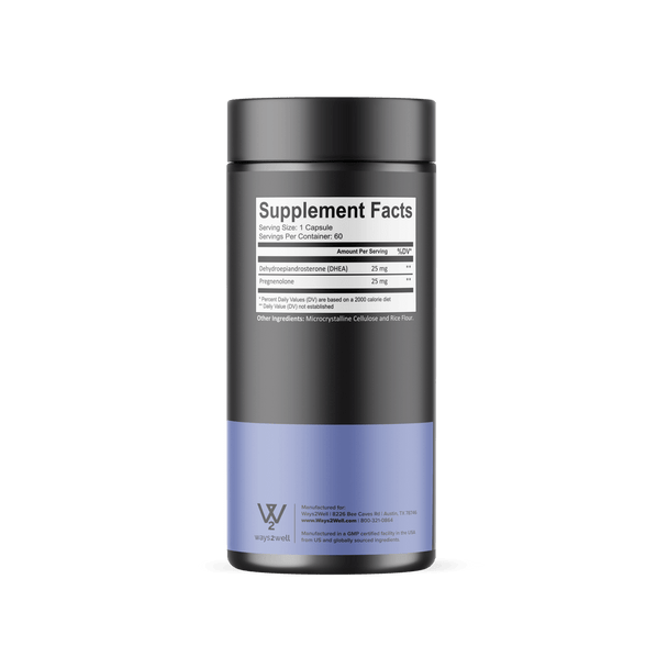 Way2well DHEA + Pregnenolone  - 60 capsules