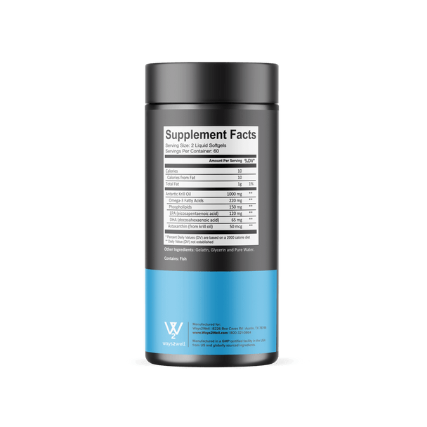 Way2well Krill Oil 1000  - 120 capsules