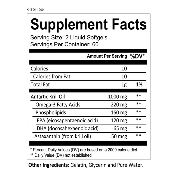 Way2well Krill Oil 1000  - 120 capsules