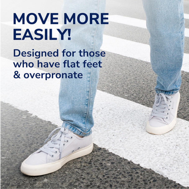 Dr. Scholl's Stability Support Insoles Flat Feet & Overpronation Low Arch Support Improves Balance & Stability Motion Control Trim Inserts to Fit Shoes Men's Size 8-14