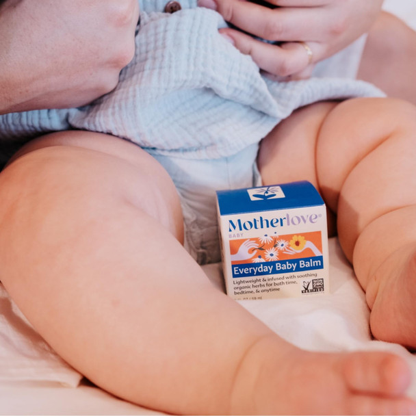 Motherlove Everyday Baby Balm (2oz) Plant-Based All-Natural Baby Essential for Newborns Infants & Toddlers—Moisturizing Herbal Salve w/Calming Chamomile—Non-GMO Organic Herbs Cruelty-Free