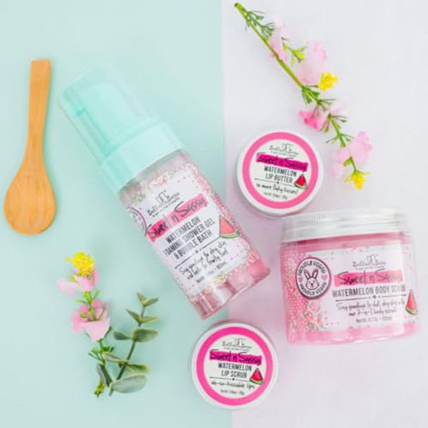 Bella & Bear Sweet 'N' Sassy Watermelon Exfoliating Lip Scrub, 0.6 Oz Bella & Bear Sweet 'N' Sassy Watermelon Exfoliating Lip Scrub, 0.6 Oz