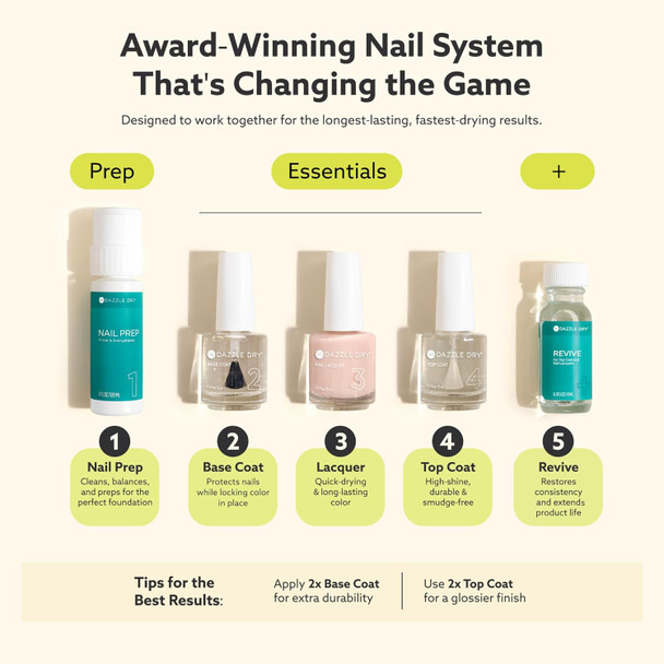 Dazzle Dry Nail Lacquer (Step 3) - Oh My - A Bright Melon Full Coverage Cream. Full Coverage Cream. (0.5 Fl Oz) Dazzle Dry Nail Lacquer (Step 3) - Oh My - A Bright Melon Full Coverage Cream. Full Coverage Cream. (0.5 Fl Oz)