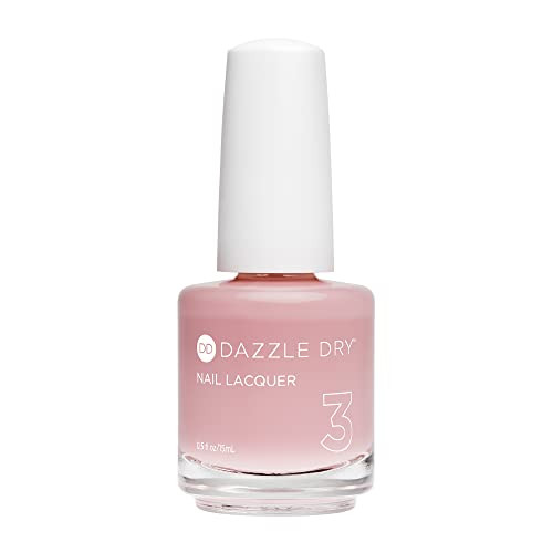 Dazzle Dry Nail Lacquer (Step 3) - Mind Your Mani - A Pale, Barely There Nude With Pink Undertones. Sheer Cream. (0.5 Fl Oz)