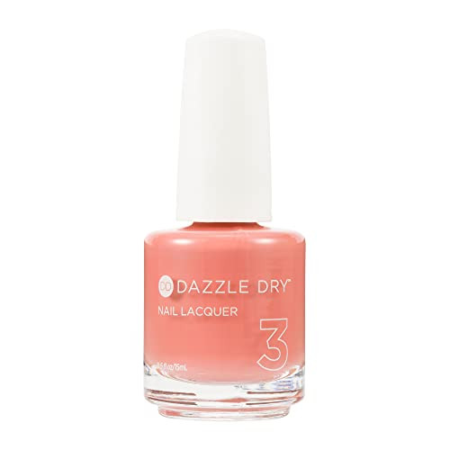 Dazzle Dry Nail Lacquer (Step 3) - Campus Crush - A Medium Salmon Mauve With Coral Undertones. Full Coverage Cream. (0.5 Fl Oz)