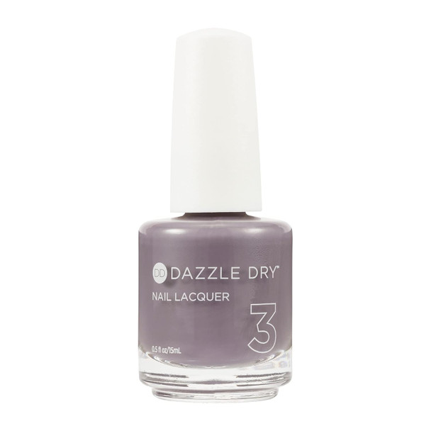 Dazzle Dry Nail Lacquer (Step 3) - Anticipation - An Opaque Dark Slate Gray With Purple Undertones. Full Coverage Cream. (0.5 Fl Oz)