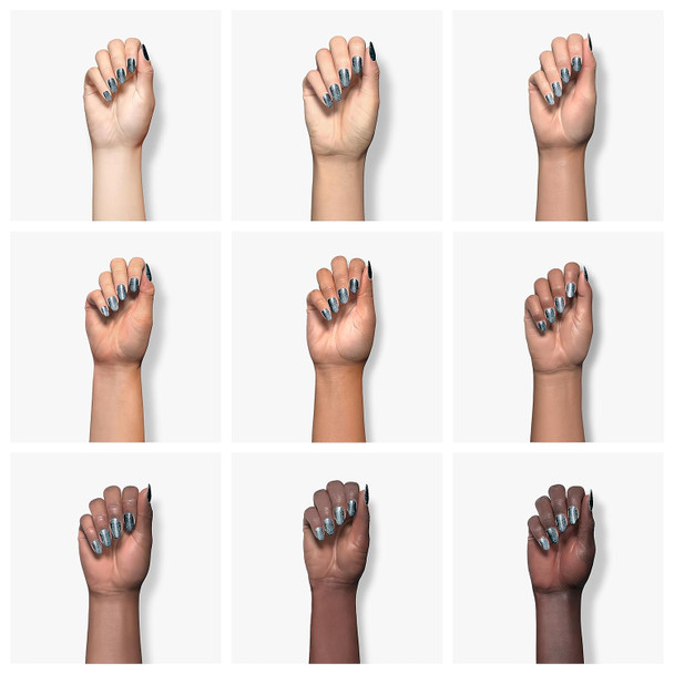 Dazzle Dry Nail Lacquer (Step 3) - Anticipation - An Opaque Dark Slate Gray With Purple Undertones. Full Coverage Cream. (0.5 Fl Oz)