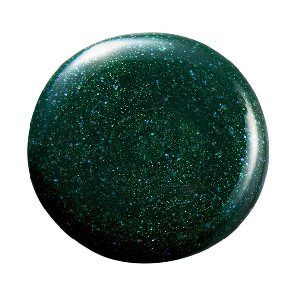 Dazzle Dry Nail Lacquer (Step 3) - Evergreen Lacquer - A Pine Green With Blue Glitter Flecks. Full-Coverage Glitter. (0.5 Fl Oz)