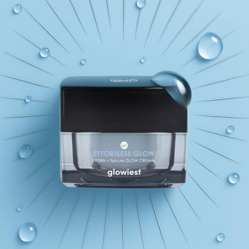 Glowiest Effortless Glow Pdrn + Spicule Cream I Daily Face Moisturizer I Premium Salmon Pdrn I Recovery & Moisture With Niacinamide, Pdrn & Spicule L Korean Skin Care For All Skin Types