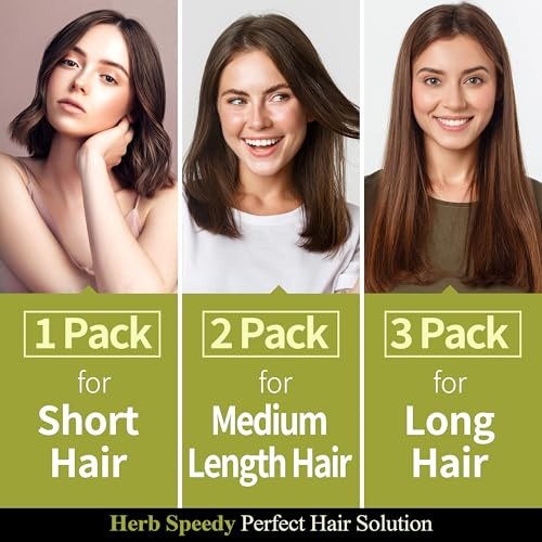 Dongsung Herb Speedy Color Cream(Deep Brown, 3Pack)–Korean Herbal Vegan Hair Dye Ppd- Ammonia- Hypoallergenic 100% Gray Coverage, Odorless, Dermatologically Tested, Quick 20-Minute Application