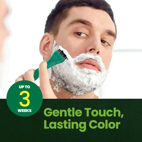 Herb For Men Mustache & Beard Dye (Nature Black, 1 Pack), Ppd- Ammonia-, Vegan With Natural Ingredients, Odorless, Gentle For Sensitive Skin, No Skin Irritation