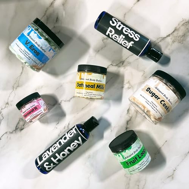 Jersey Botanical Cherry Whipped Body Butter 8Oz. With Shea Butter Mango Butter Cocoa Butter Creamy Natural Smooth Long-Lasting Intense Moisturizer