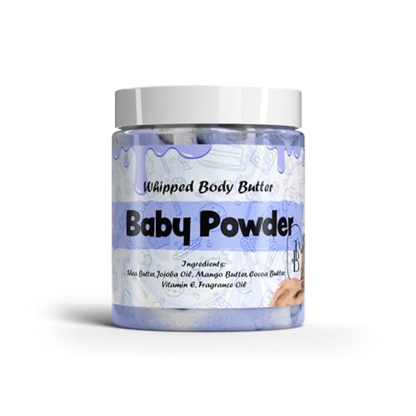 Jersey Botanical Baby Powder Whipped Body Butter 8Oz. With Shea Butter Mango Butter Cocoa Butter Creamy Natural Smooth Long-Lasting Intense Moisturizer Jersey Botanical Baby Powder Whipped Body Butter 8Oz. With Shea Butter Mango Butter Cocoa Butter Creamy Natural Smooth Long-Lasting Intense Moisturizer
