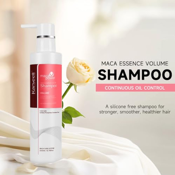 Karseell Volume Shampoo And Conditioner Set With Argan Oil Purple Hair Mask Treatment(4 Item)